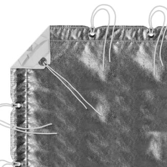 Silver Lamé Overhead Butterfly