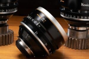Image of a Konica Hexanon cinema lens